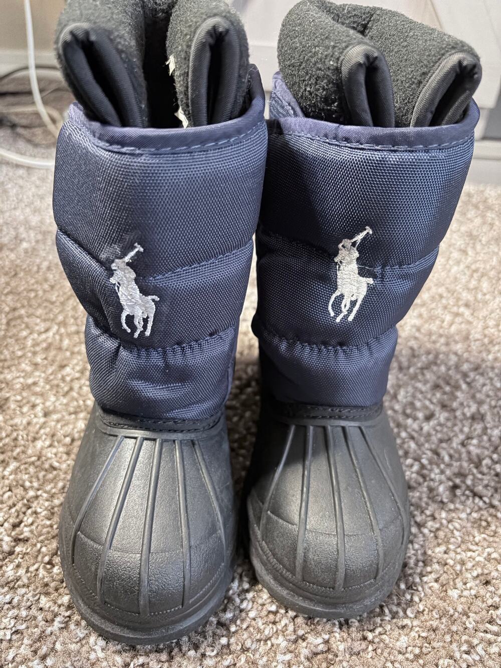 Polo Ralph Lauren Kids Navy Blue Winter Snow Boots